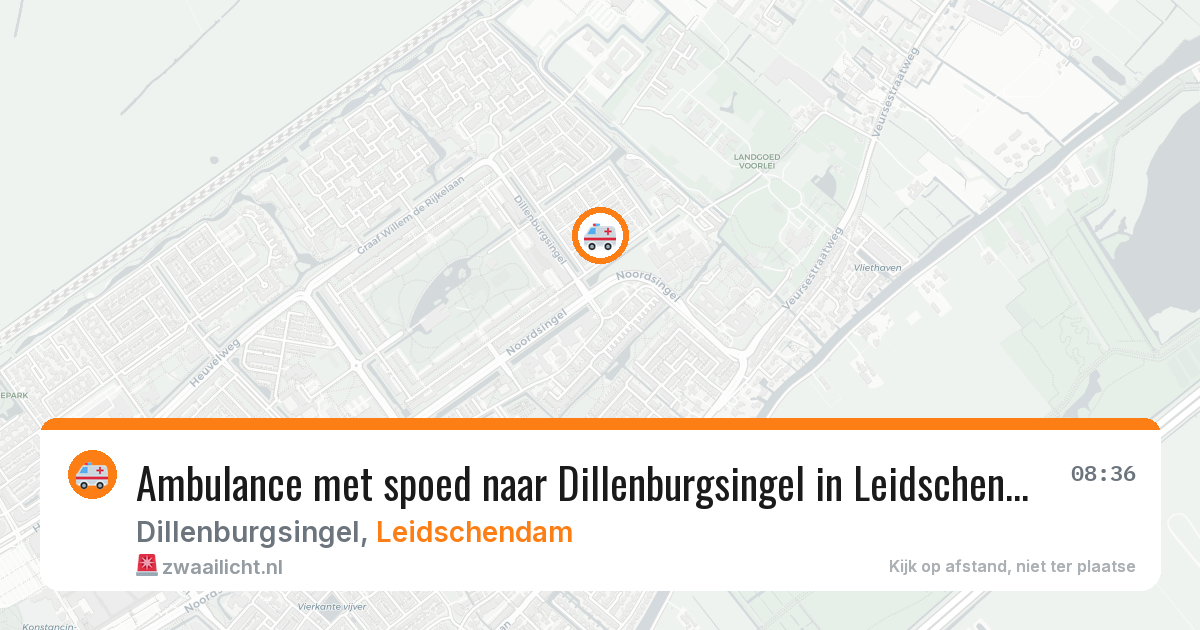Ambulance met spoed naar Dillenburgsingel in Leidschendam — 18 jan 2026
