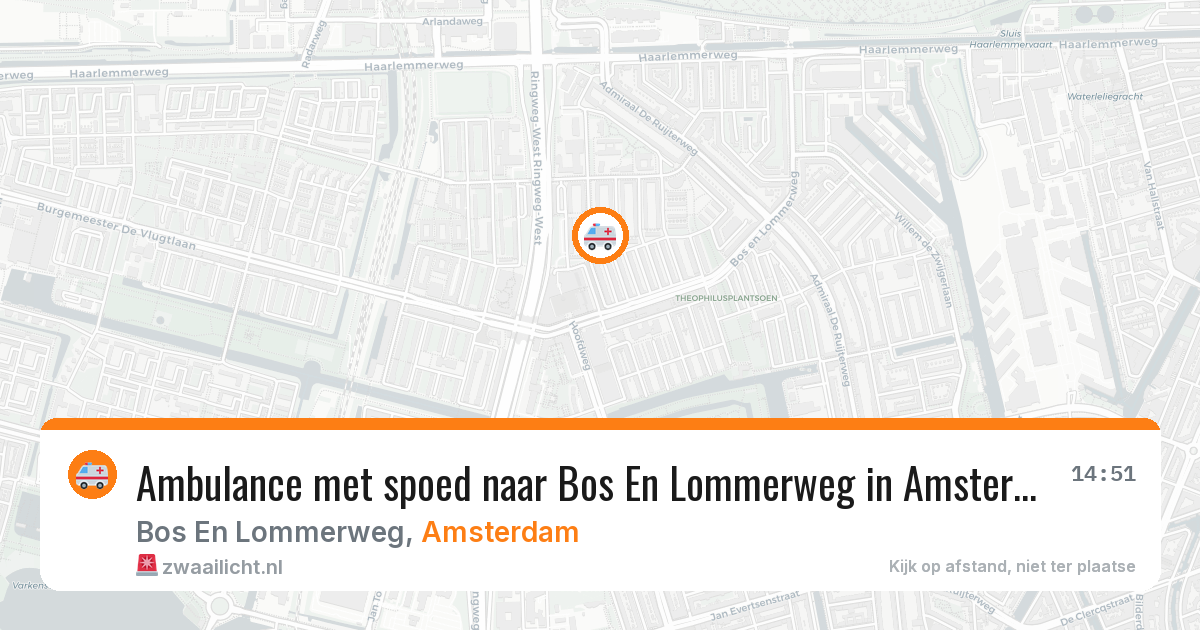 Ambulance met spoed naar Bos En Lommerweg in Amsterdam — 8 feb 2026