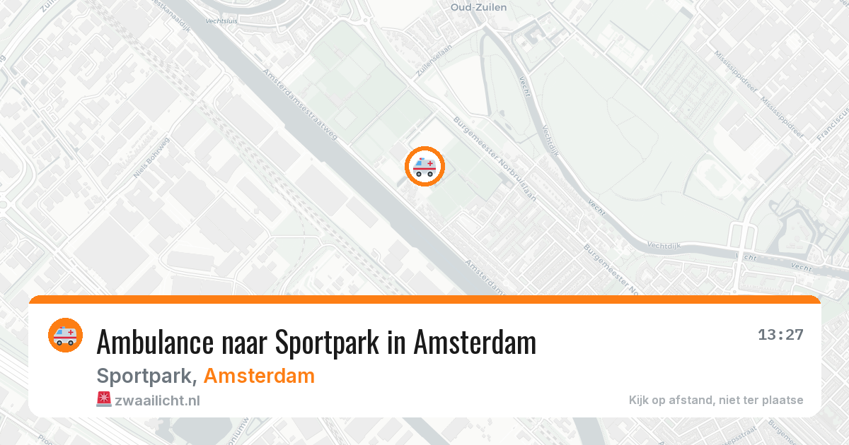 Ambulance naar Sportpark in Amsterdam — 8 feb 2026