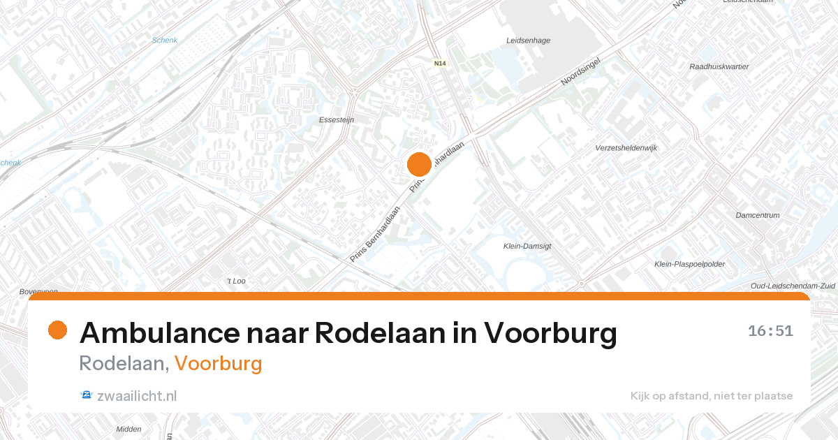 Ambulance naar Rodelaan in Voorburg — 27 aug 2026