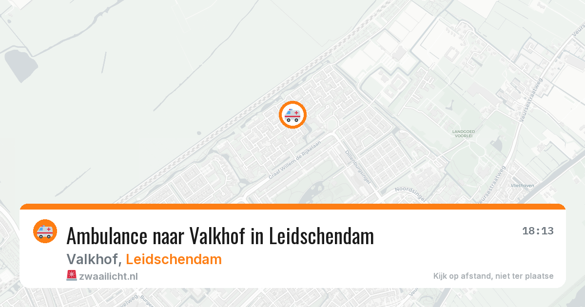 Ambulance naar Valkhof in Leidschendam — 15 mei 2026