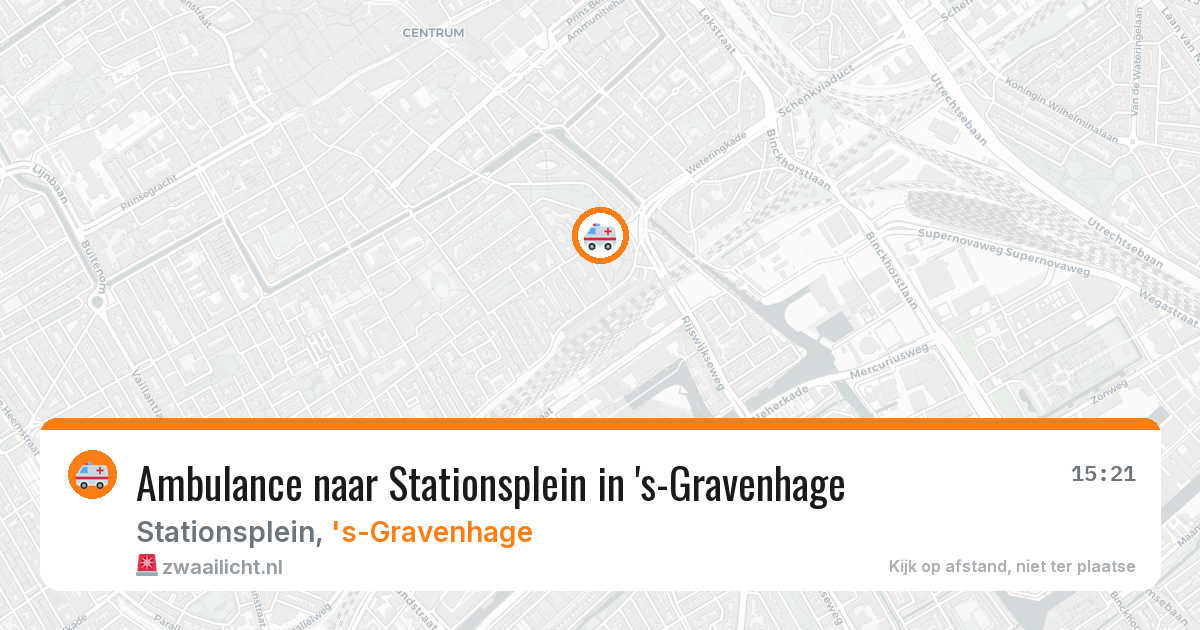 Ambulance naar Stationsplein in 's-Gravenhage — 6 jun 2026