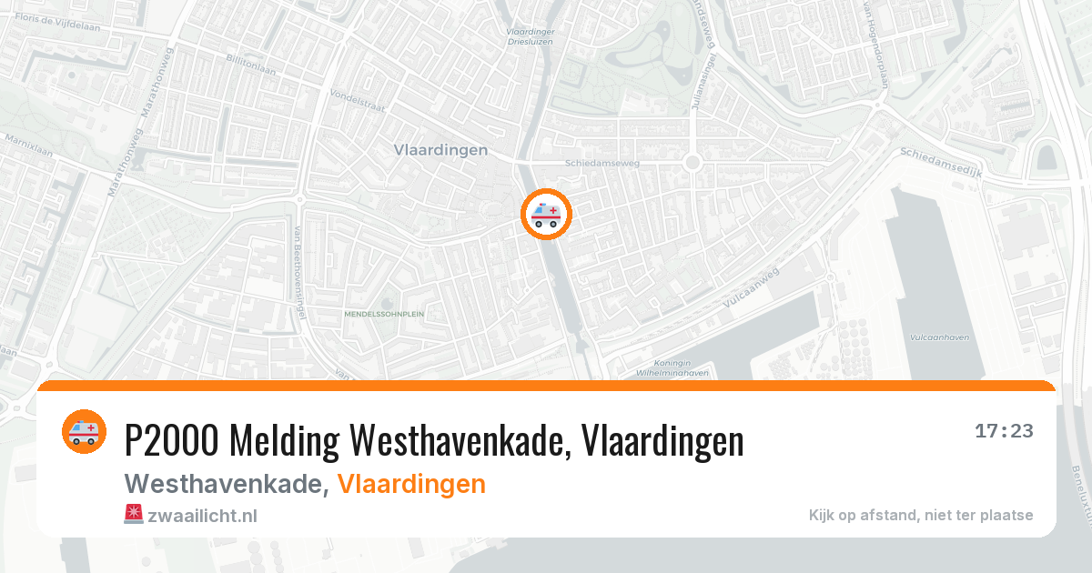 P2000 Melding Westhavenkade, Vlaardingen — 26 jun 2026