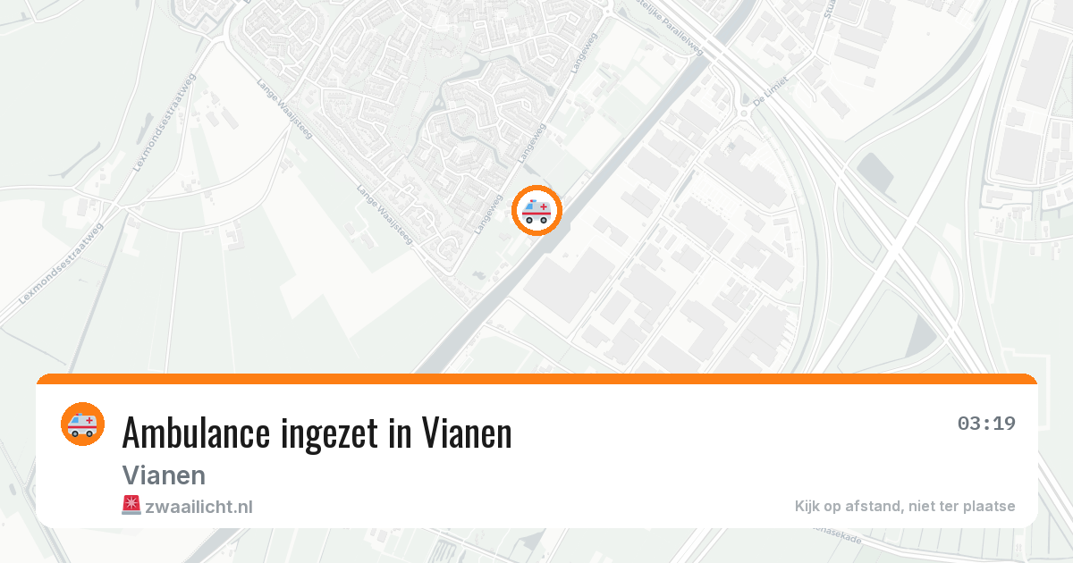 Ambulance ingezet in Vianen — 11 aug 2026