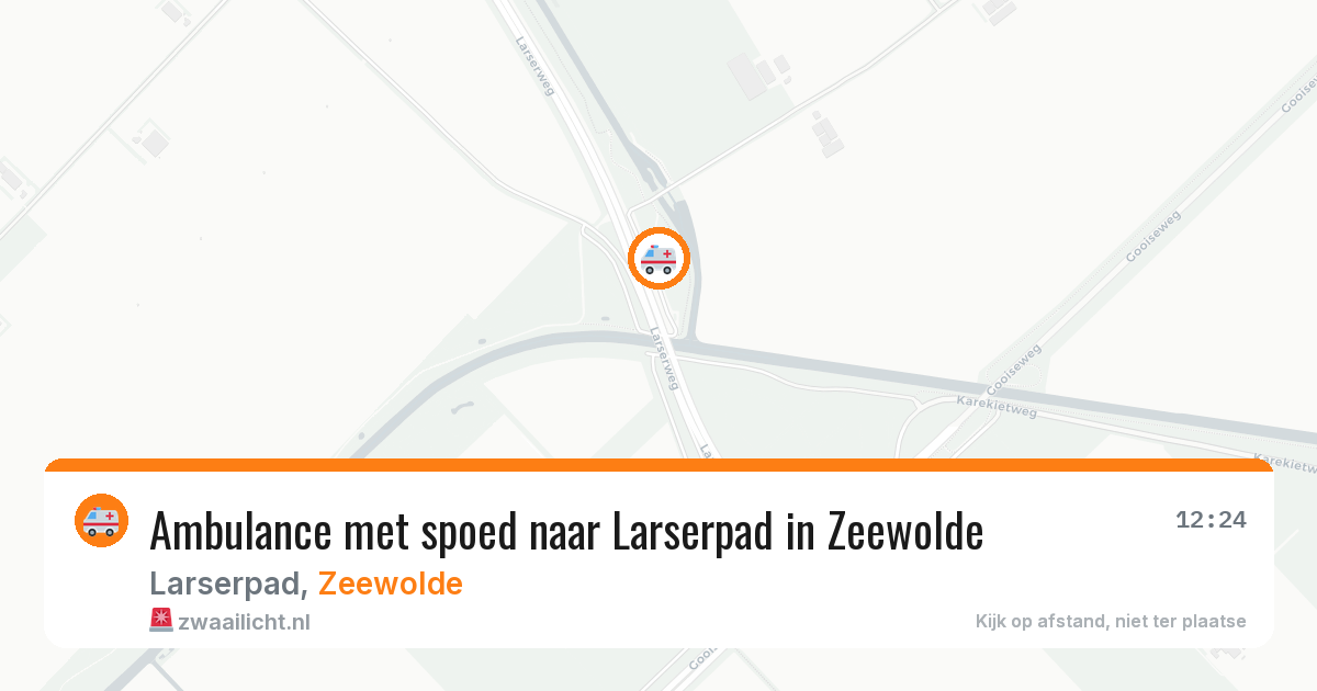 Ambulance met spoed naar Larserpad in Zeewolde — 9 jun 2026