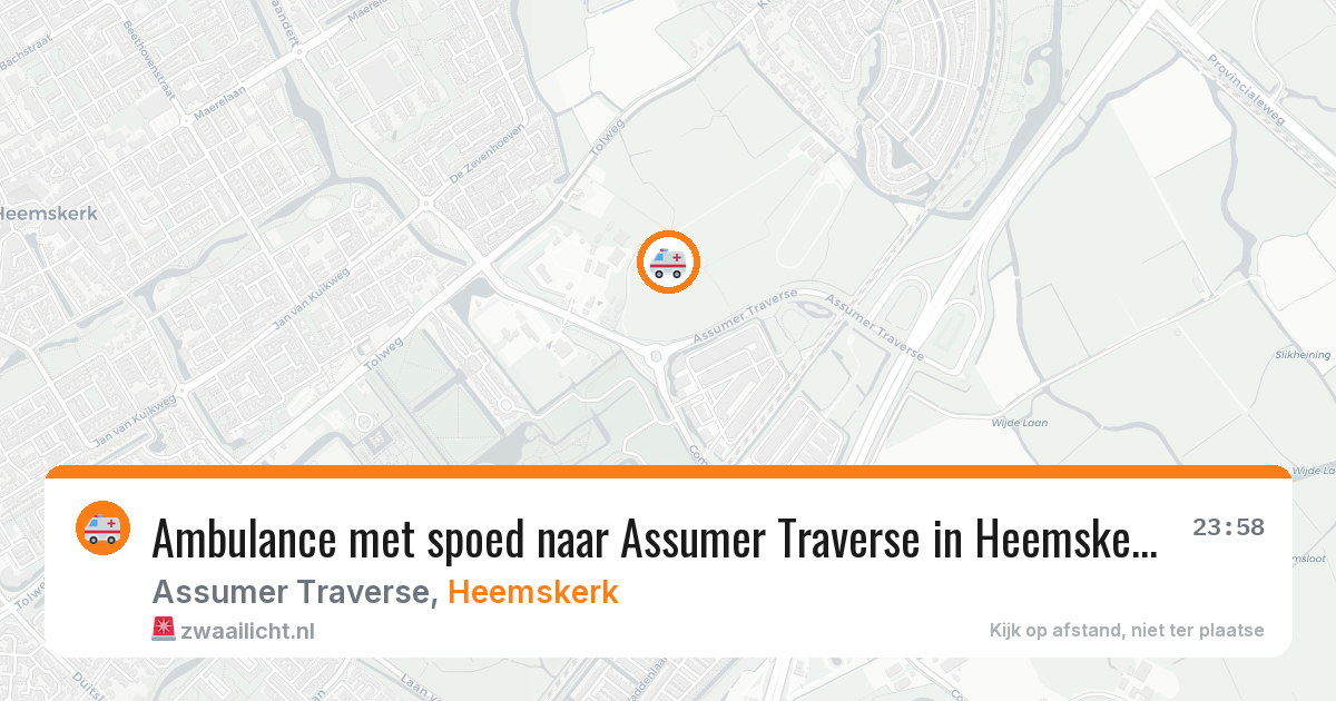 Ambulance met spoed naar Assumer Traverse in Heemskerk — 4 apr 2026