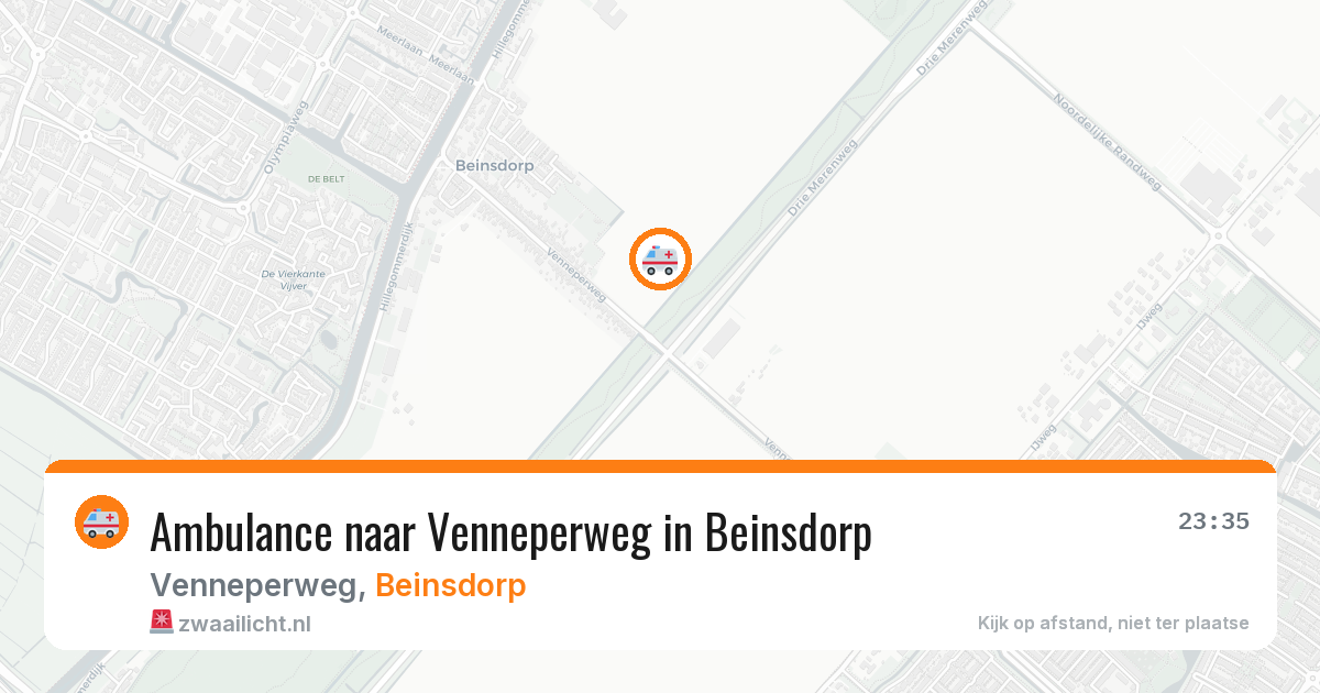 Ambulance naar Venneperweg in Beinsdorp — 23 mei 2026
