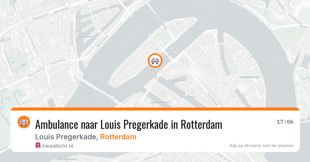 Ambulance naar Louis Pregerkade in Rotterdam — 19 mei 2026