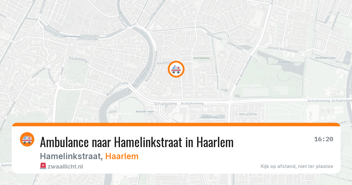 Ambulance naar Hamelinkstraat in Haarlem — 31 jul 2026