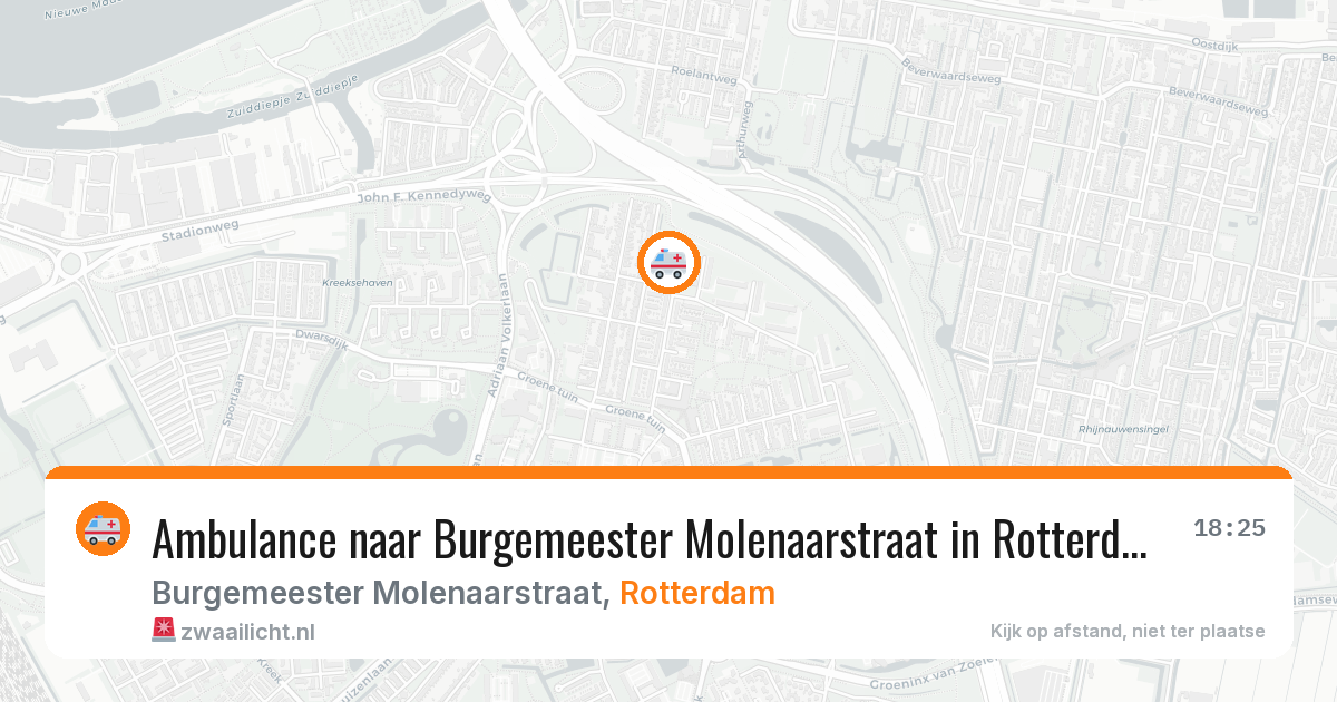 Ambulance naar Burgemeester Molenaarstraat in Rotterdam — 24 jun 2026