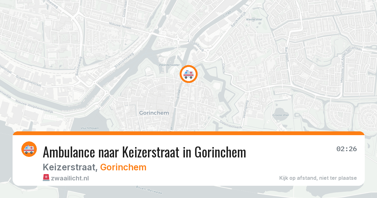 Ambulance naar Keizerstraat in Gorinchem — 24 apr 2026
