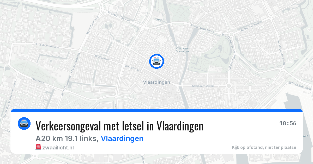 Verkeersongeval met letsel in Vlaardingen — 14 jun 2026