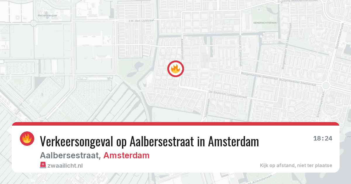 Verkeersongeval op Aalbersestraat in Amsterdam — 23 mei 2026