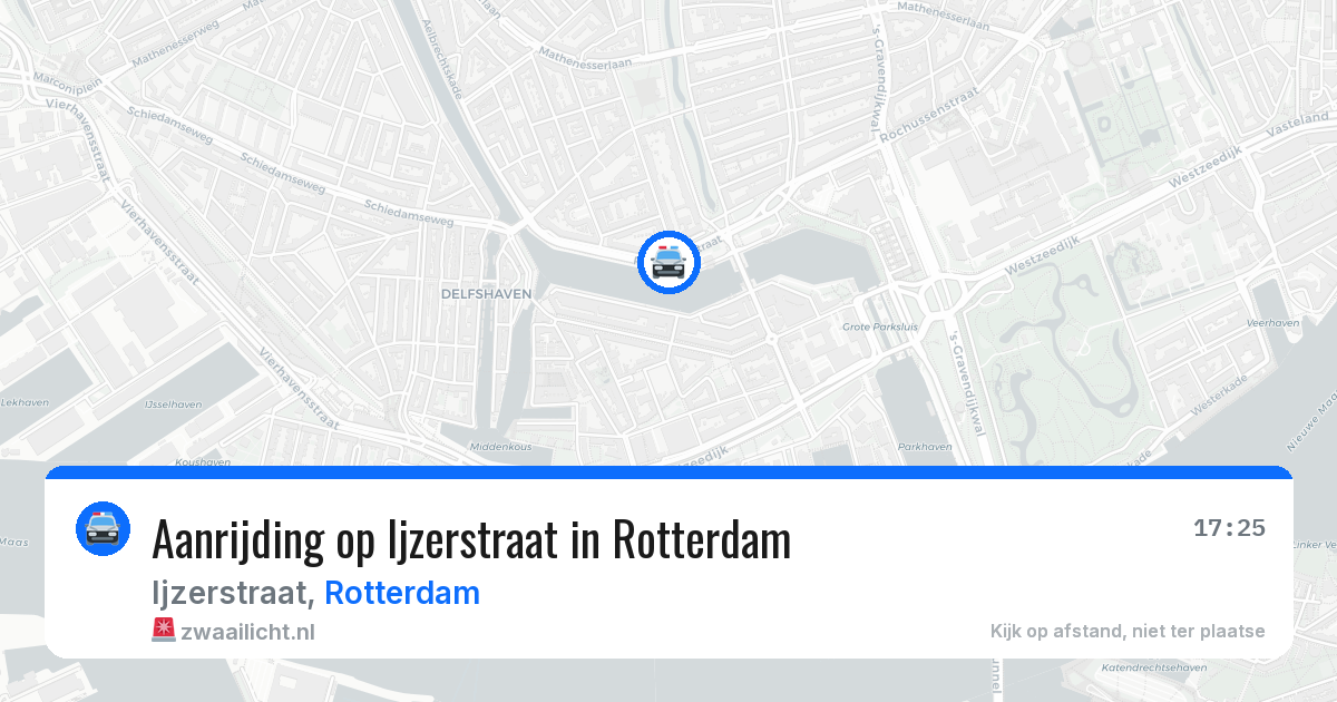 Aanrijding op Ijzerstraat in Rotterdam — 9 jul 2026