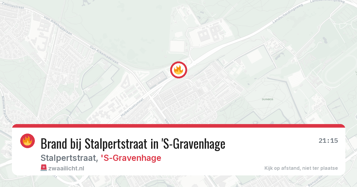 Brand bij Stalpertstraat in 'S-Gravenhage — 4 jun 2026