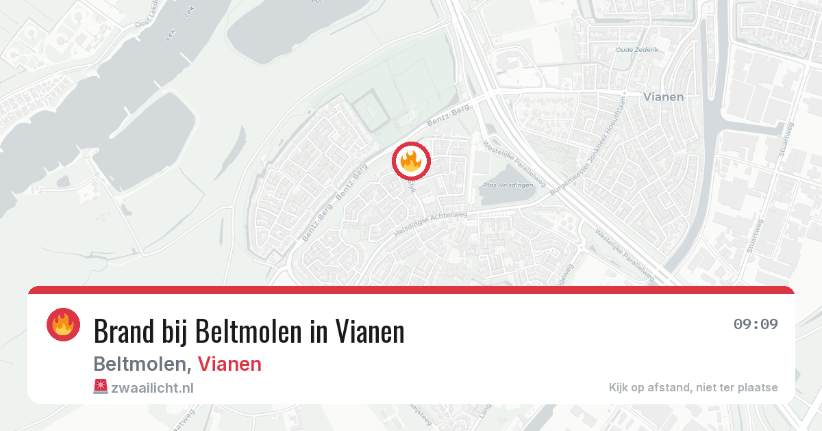 Brand bij Beltmolen in Vianen — 28 jun 2026