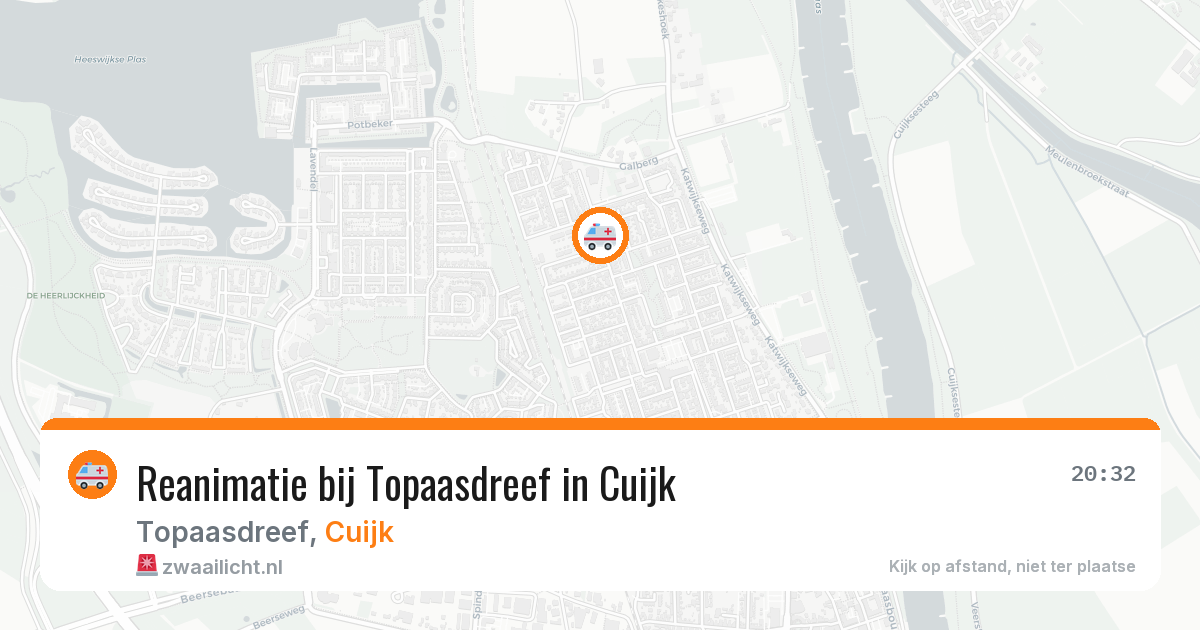 Reanimatie bij Topaasdreef in Cuijk — 4 mei 2026