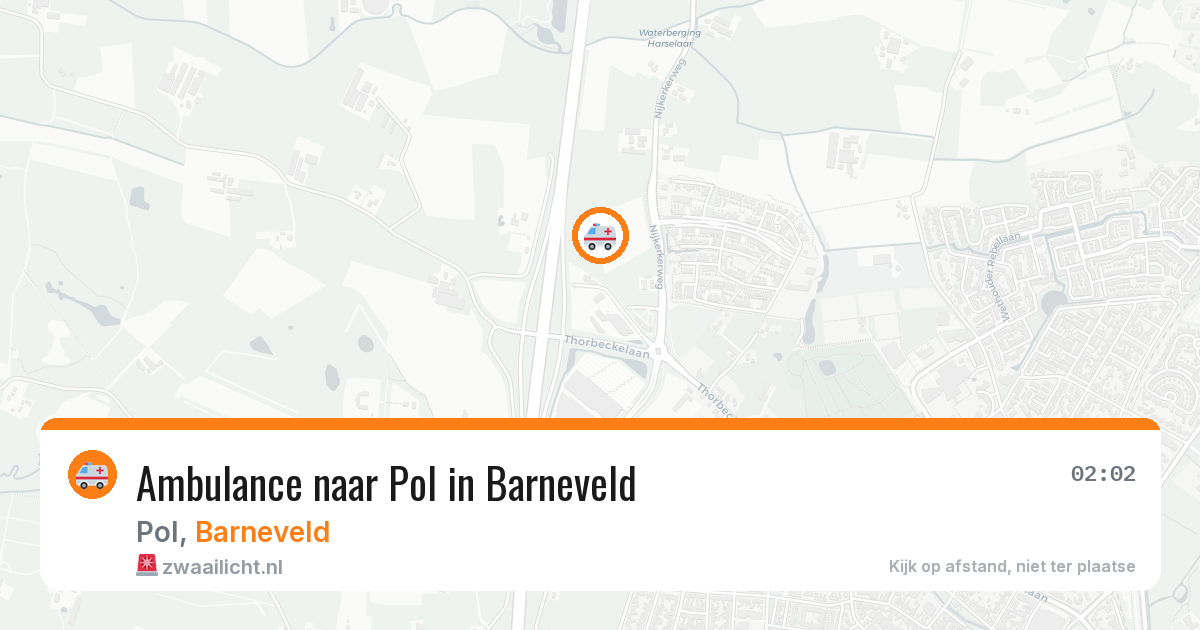 Ambulance naar Pol in Barneveld — 18 apr 2026