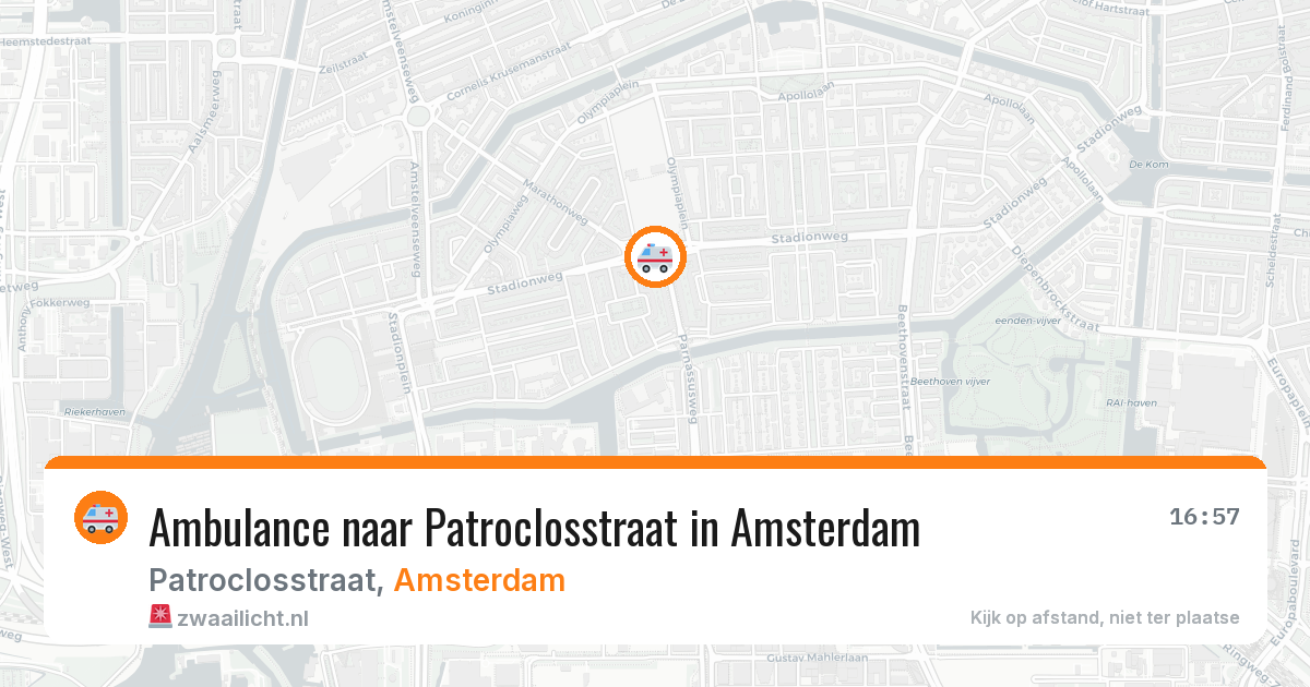 Ambulance naar Patroclosstraat in Amsterdam — 8 feb 2026