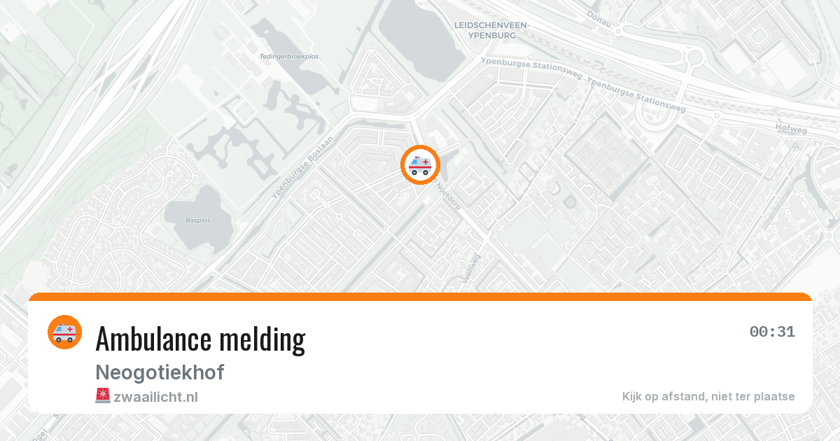 Ambulance melding — 9 jul 2026