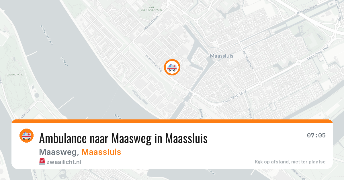 Ambulance naar Maasweg in Maassluis — 18 mrt 2026