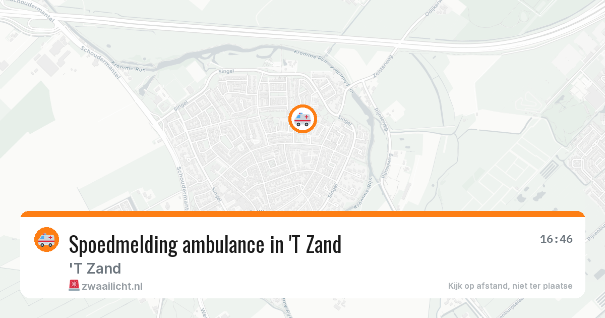Spoedmelding ambulance in 'T Zand — 5 jun 2026