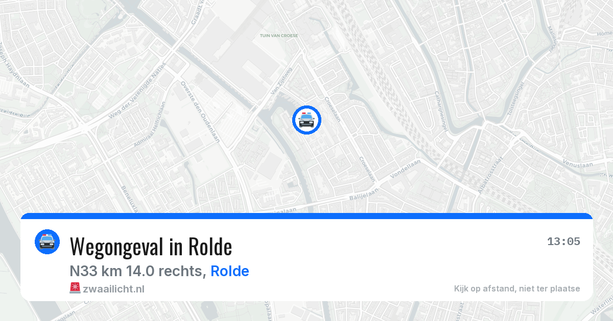 Wegongeval in Rolde — 24 jan 2026