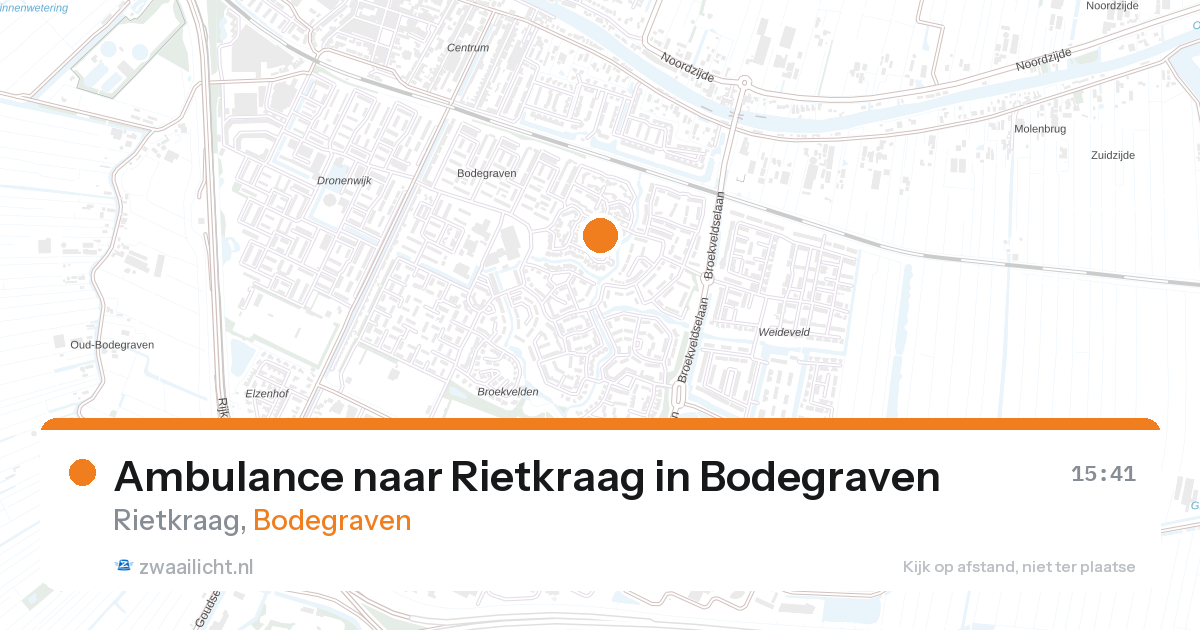 Ambulance naar Rietkraag in Bodegraven — 8 mrt 2026