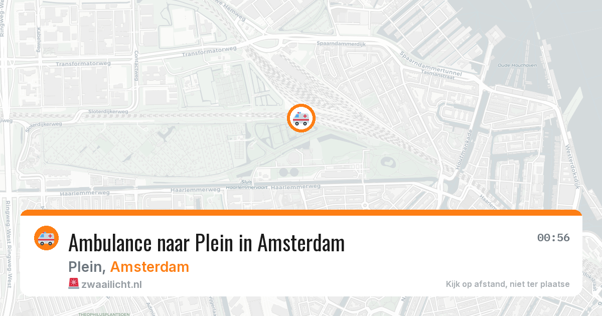 Ambulance naar Plein in Amsterdam — 12 aug 2026