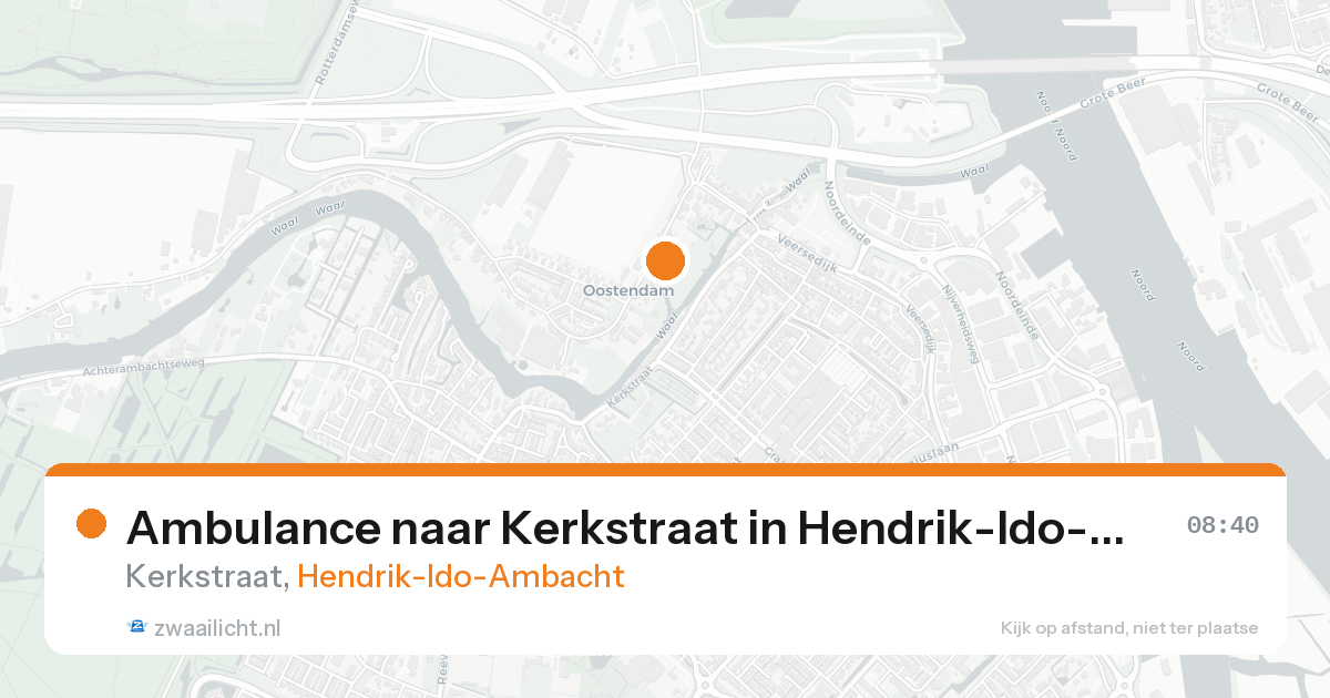 Ambulance naar Kerkstraat in Hendrik-Ido-Ambacht — 7 feb 2026
