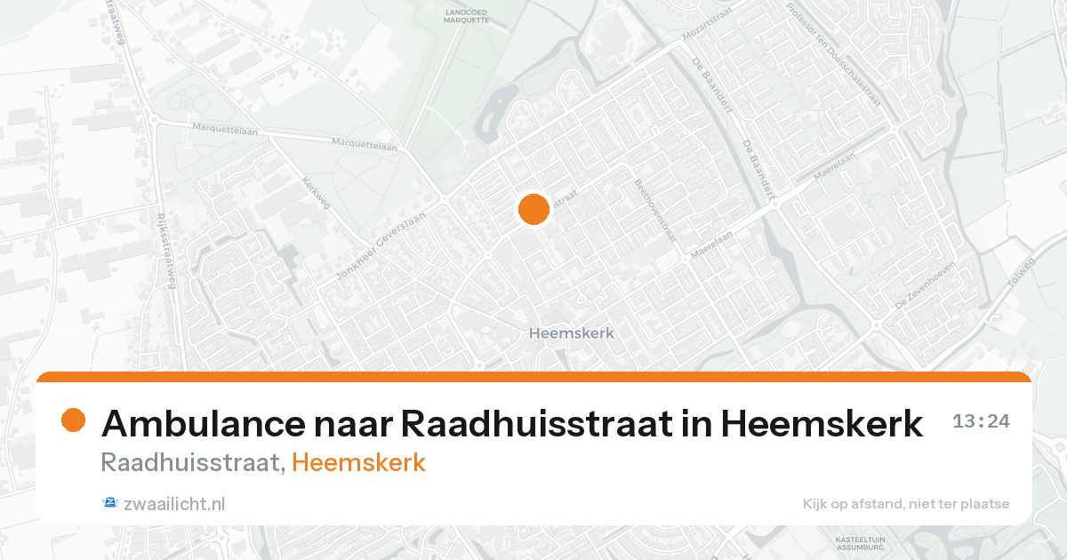 Ambulance naar Raadhuisstraat in Heemskerk — 5 jun 2026