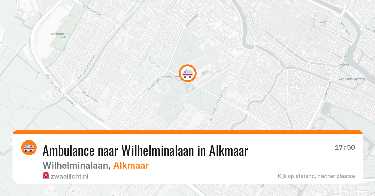 Ambulance naar Wilhelminalaan in Alkmaar — 31 mrt 2026