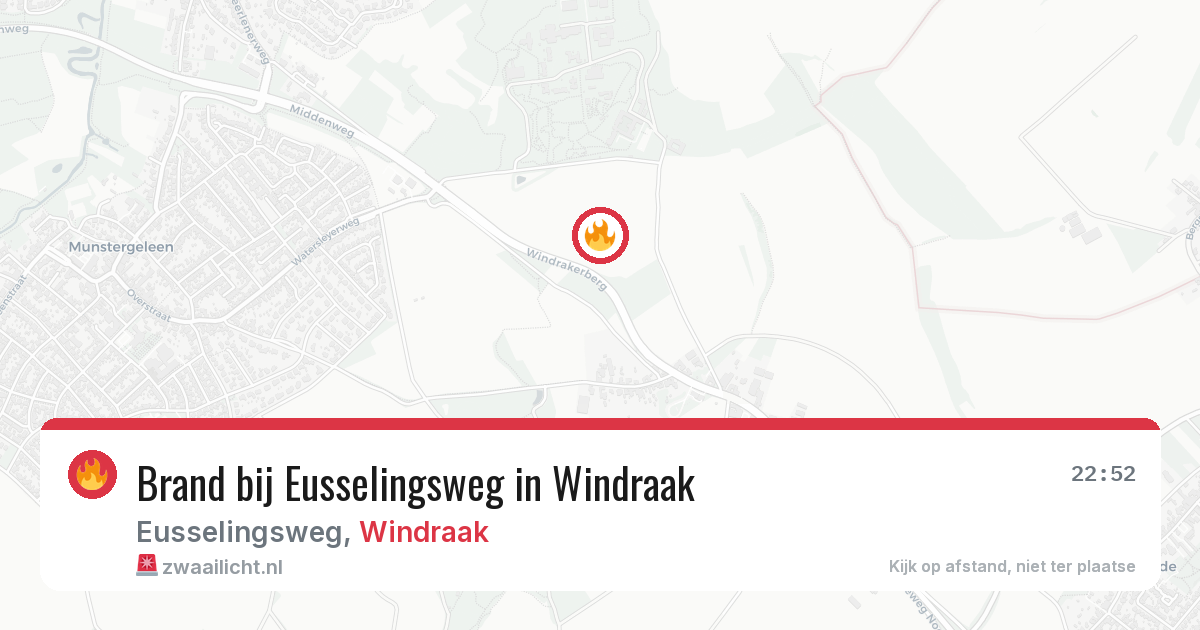 Brand bij Eusselingsweg in Windraak — 13 apr 2026