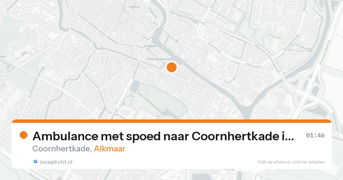 Ambulance met spoed naar Coornhertkade in Alkmaar — 31 jan 2026