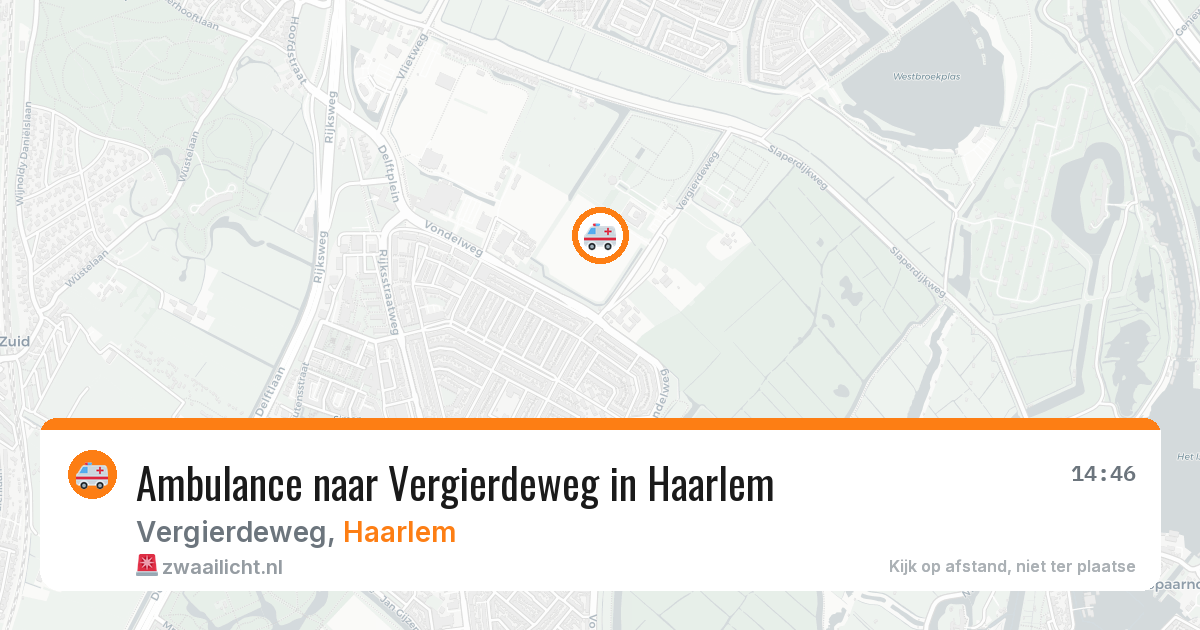 Ambulance naar Vergierdeweg in Haarlem — 20 mei 2026