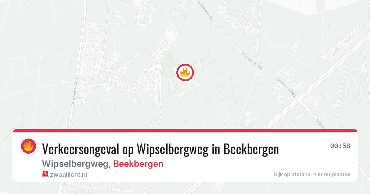 Verkeersongeval op Wipselbergweg in Beekbergen — 29 mrt 2026