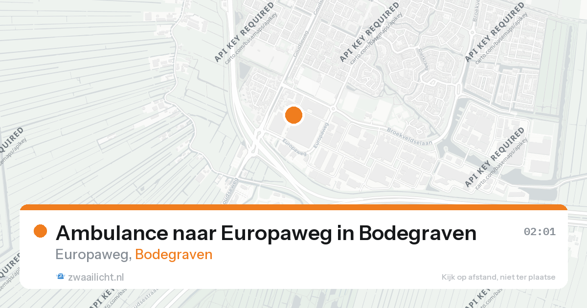 Ambulance naar Europaweg in Bodegraven — 5 jul 2026