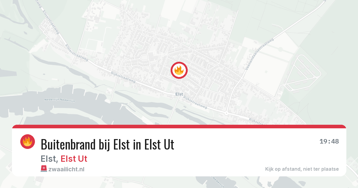 Buitenbrand bij Elst in Elst Ut — 28 mei 2026