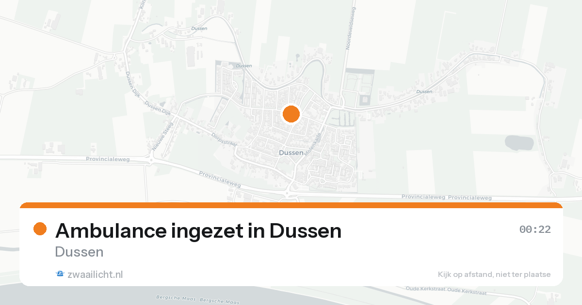 Ambulance ingezet in Dussen — 13 jun 2026