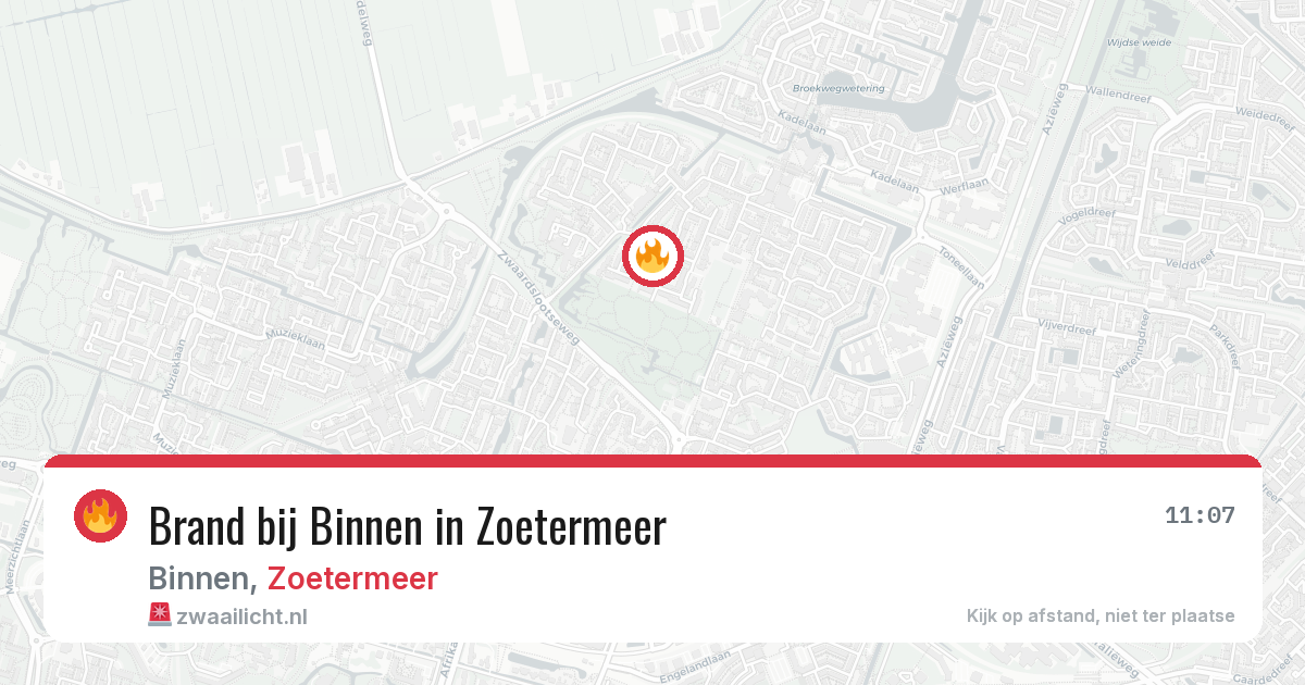 Brand bij Binnen in Zoetermeer — 6 jun 2026