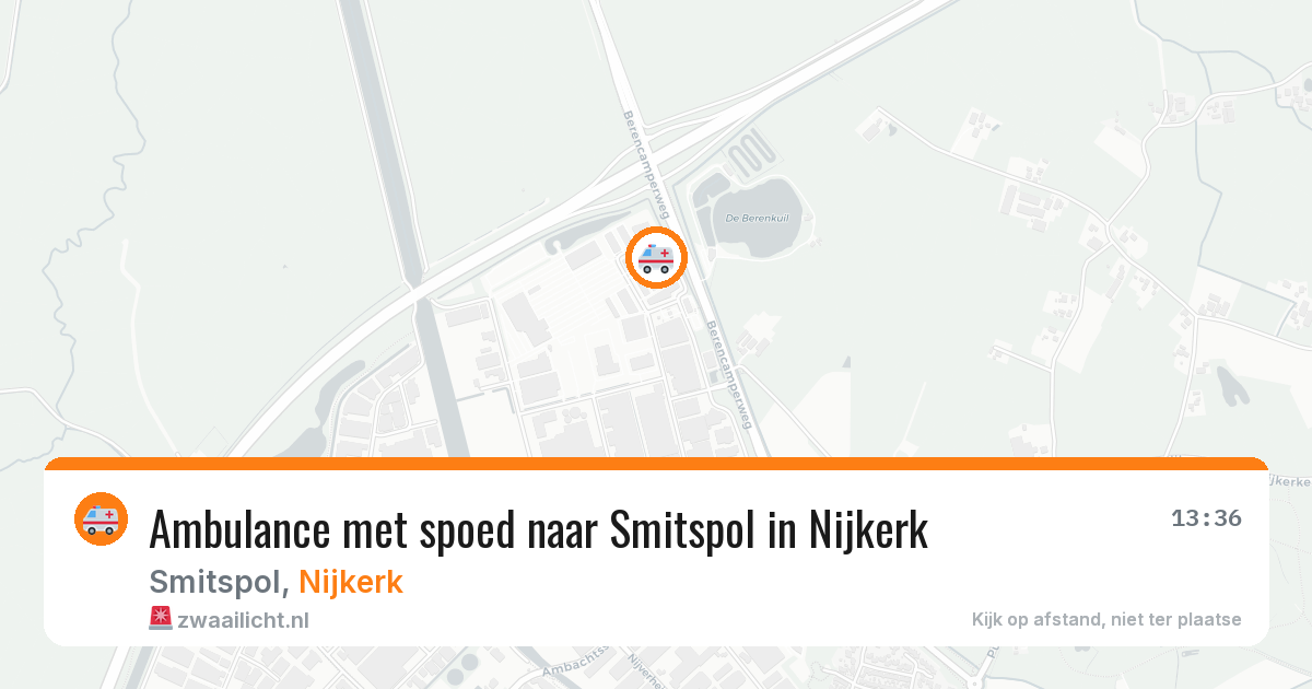 Ambulance met spoed naar Smitspol in Nijkerk — 29 jun 2026