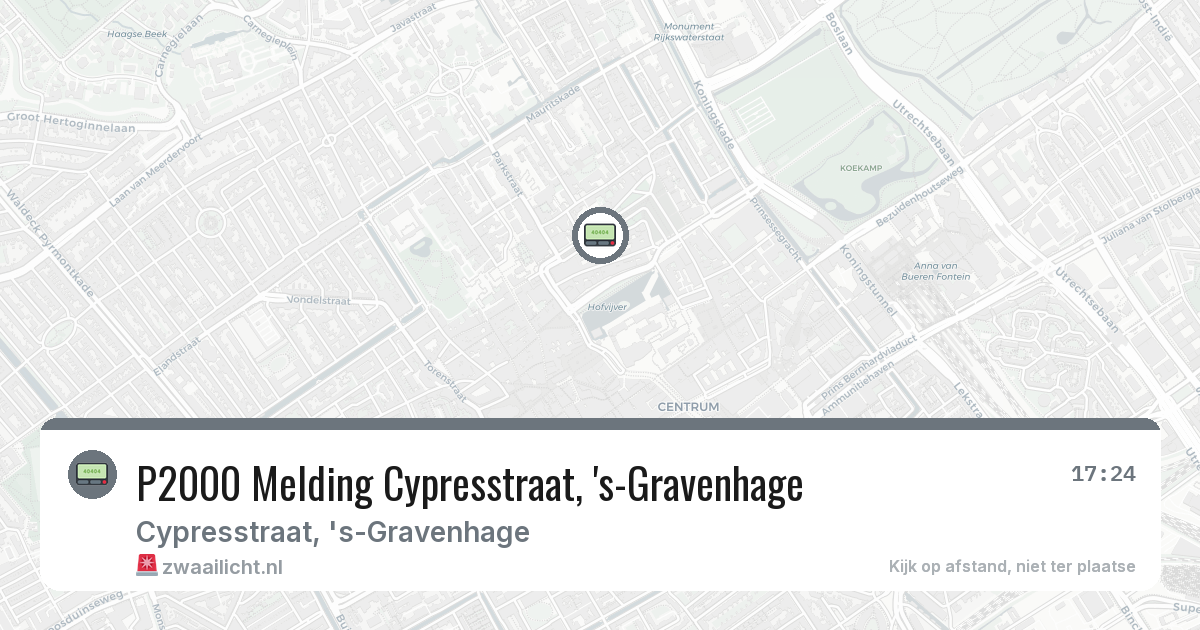 P2000 Melding Cypresstraat, 's-Gravenhage — 5 feb 2026