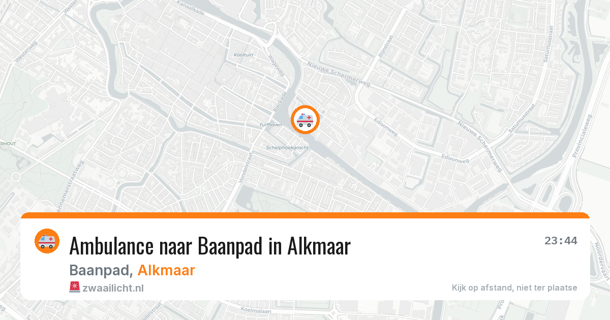 Ambulance naar Baanpad in Alkmaar — 15 jun 2026