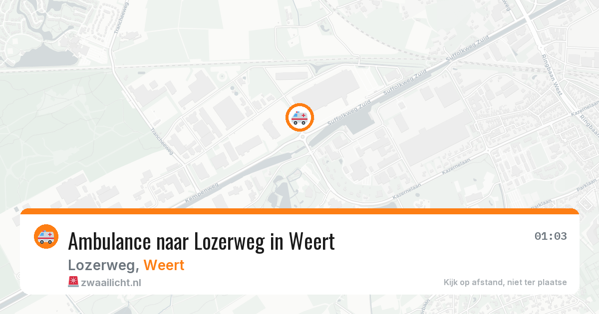 Ambulance naar Lozerweg in Weert — 23 apr 2026