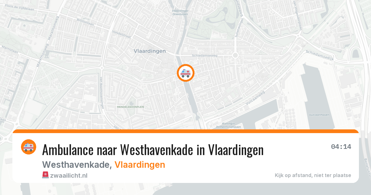 Ambulance naar Westhavenkade in Vlaardingen — 1 aug 2026