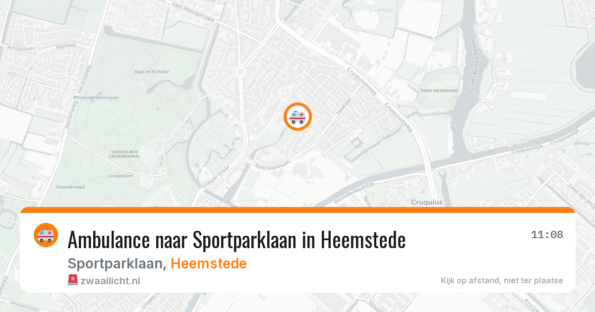 Ambulance naar Sportparklaan in Heemstede — 24 jun 2026