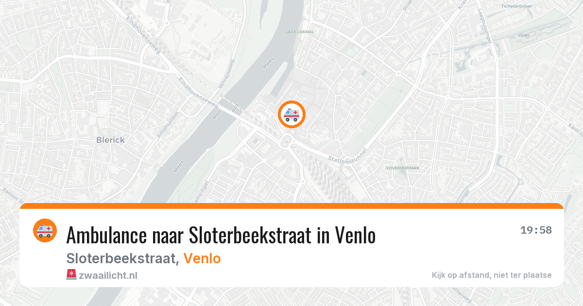 Ambulance naar Sloterbeekstraat in Venlo — 5 jun 2026