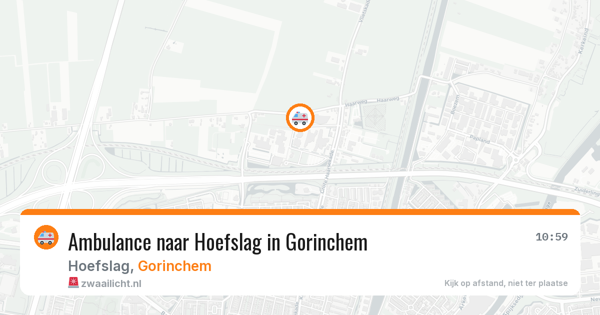 Ambulance naar Hoefslag in Gorinchem — 22 apr 2026
