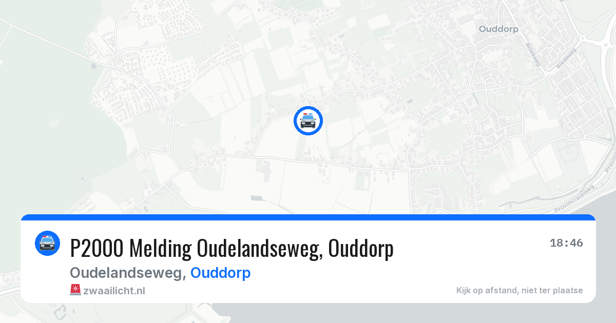 P2000 Melding Oudelandseweg, Ouddorp — 5 aug 2026