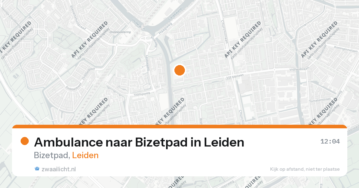 Ambulance naar Bizetpad in Leiden — 26 aug 2026